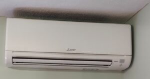 Mini Split installed inside a house on a wall